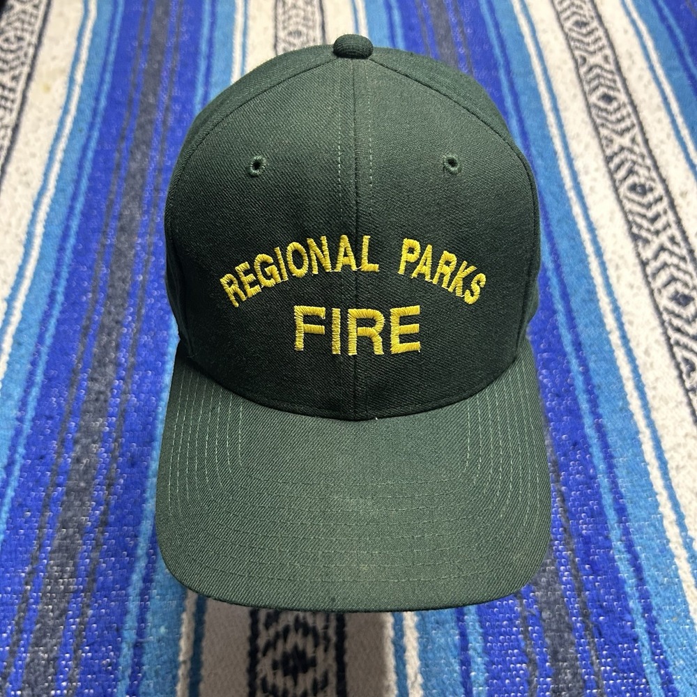 Vintage Regional Parks Fire Richardson 510W Wool Serge Snapback Hat Cap